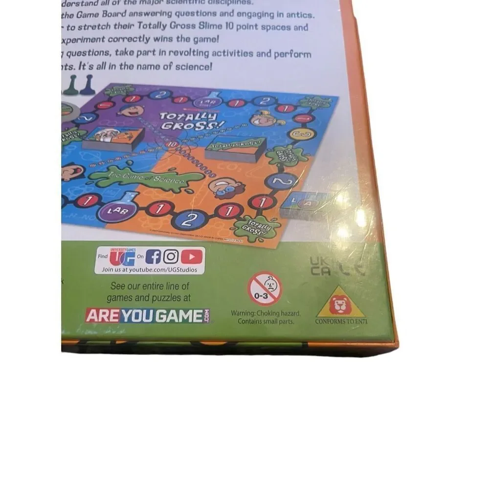 NEW University Games Scholastic Totally Gross KidsThe Game Of Science Board Game